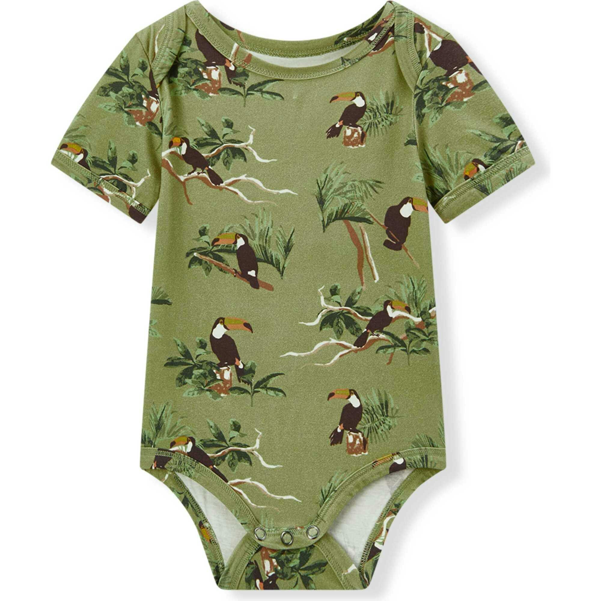 Cotton Stretch Short Sleeve One Piece