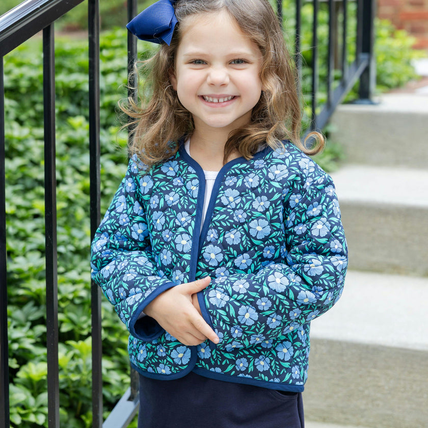 Floral Print Quilted Jacket