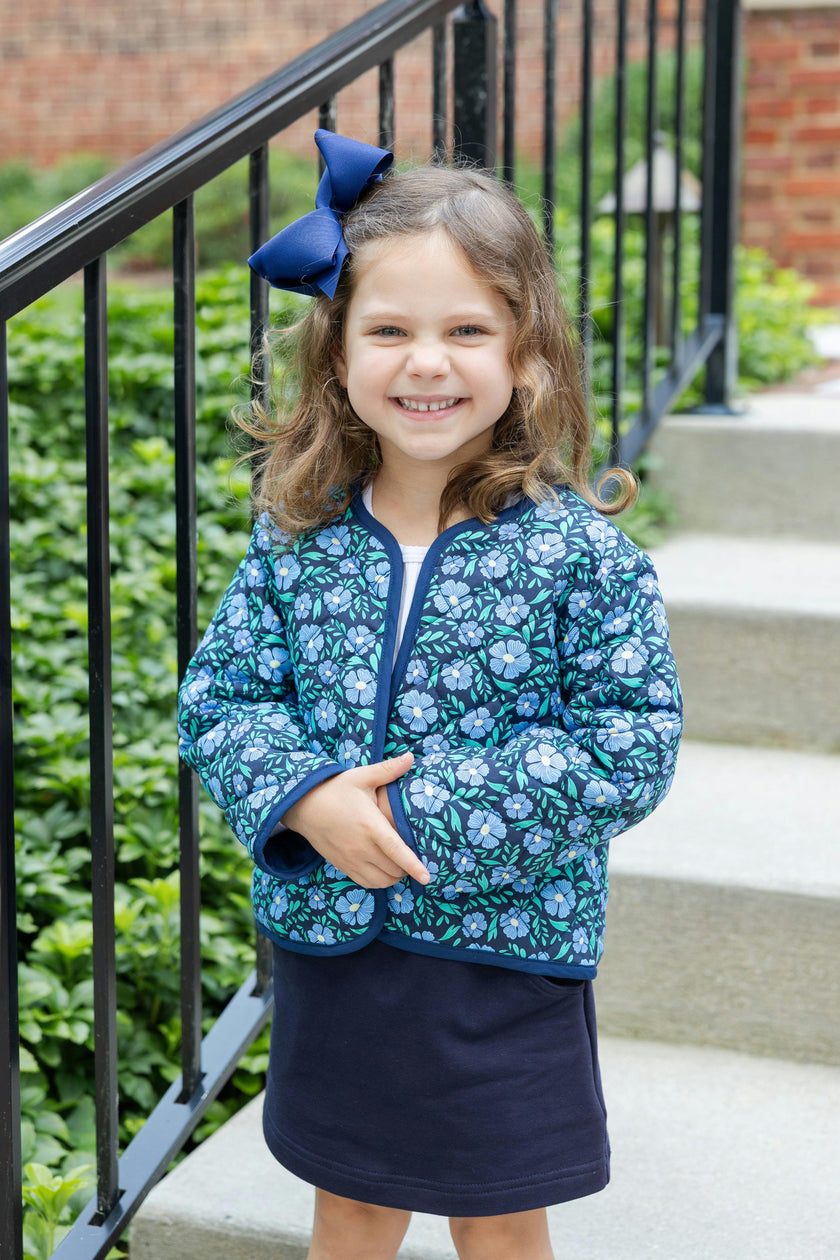 Floral Print Quilted Jacket