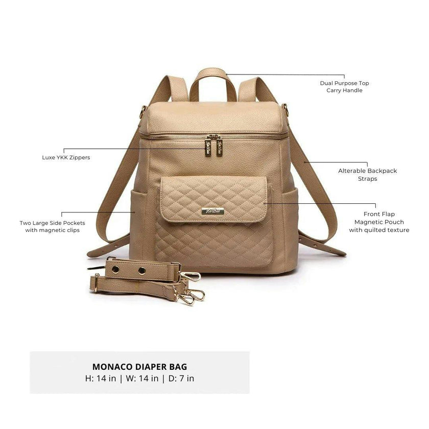 Monaco Tote Bag | Stone Grey