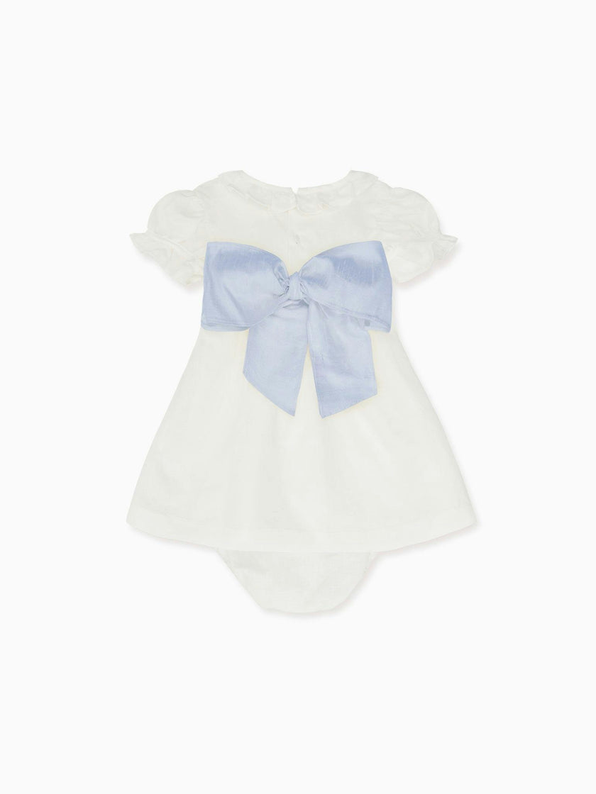 Vega Ceremony Baby Girl Set with Silk Sash