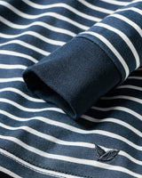 Kid's Pima Snug Fit Pajama Set in Navy Stripe