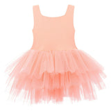 Orange Coral Solid Tutu Dress