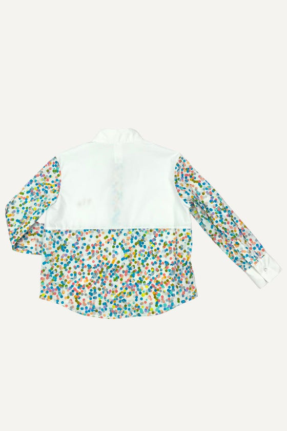 PATCHWORK BUTTON DOWN