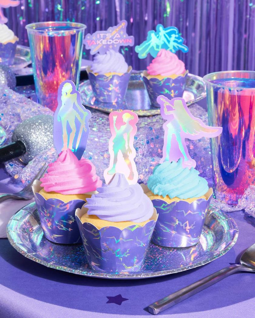 Takedown Cupcake Toppers - 24 pc set