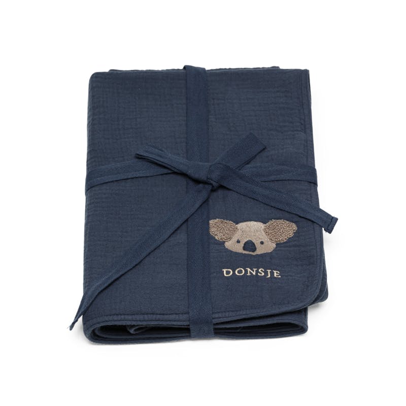Ploekie Muslin Blanket XL | Koala | Blue Marine
