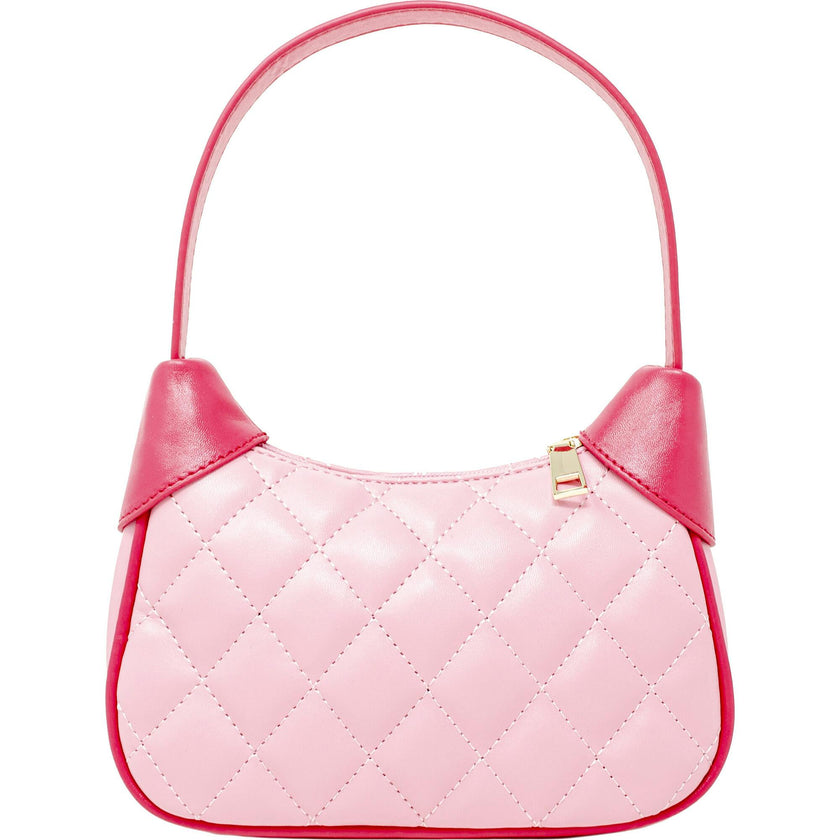 Quilted Zip Top Shoulder Bag