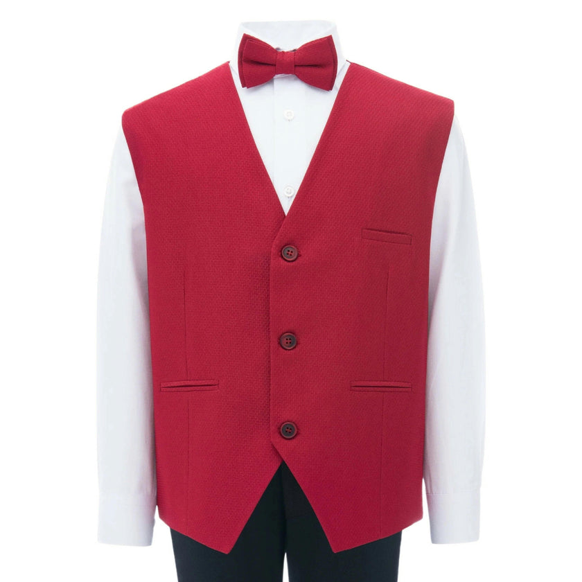 Red Lachlan Vest Outfit Set