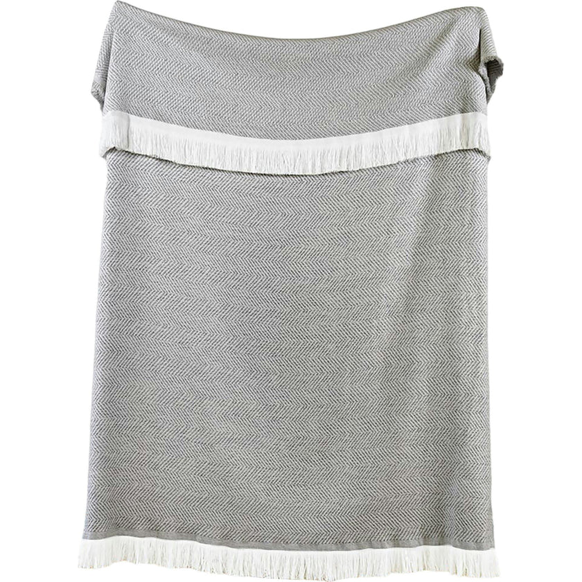 Herringbone Stain Resistant Indoor Outdoor Throw