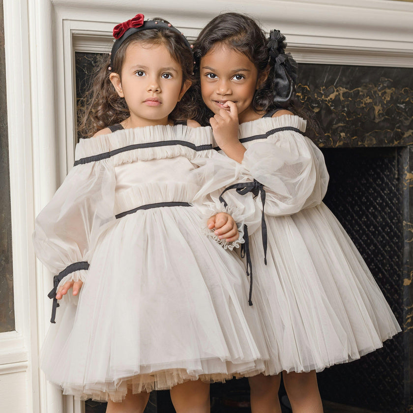 Coco-Caramel Tulle Dress