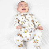 Love Trucks White Bamboo Convertible Footie