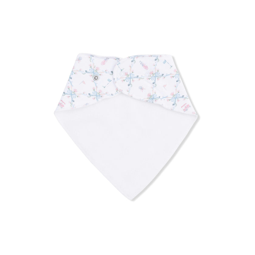 Golf Trellis Pink - Bandana Bib