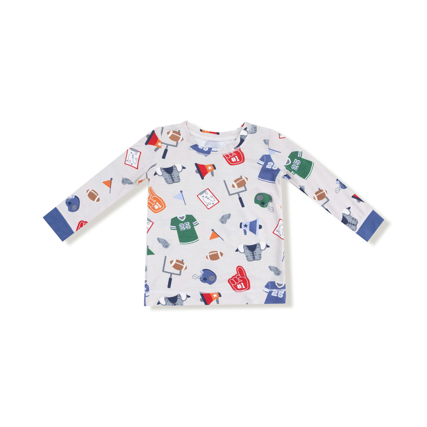 Game Day - Grey - Long Sleeve Loungewear Set