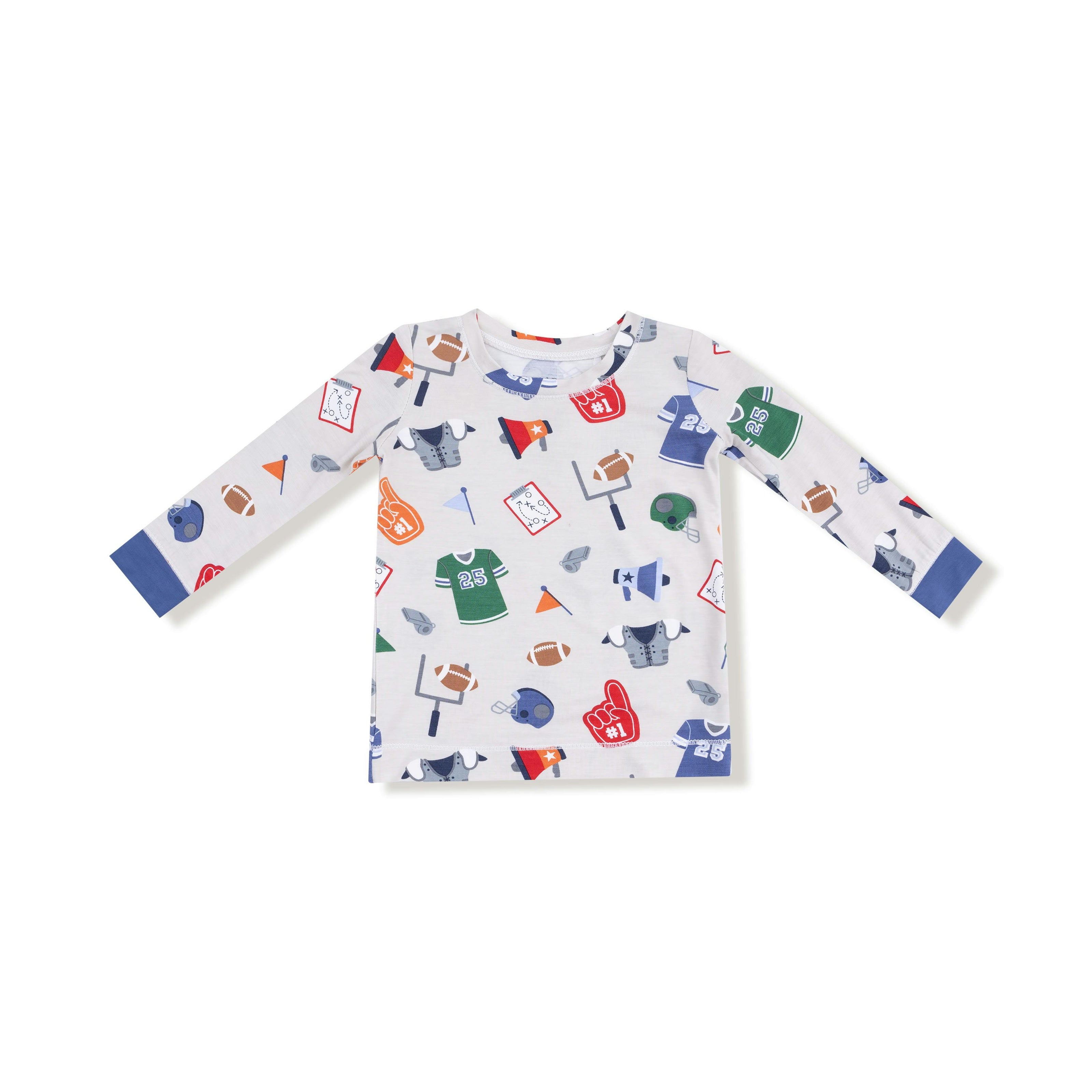 Game Day - Grey - Long Sleeve Loungewear Set