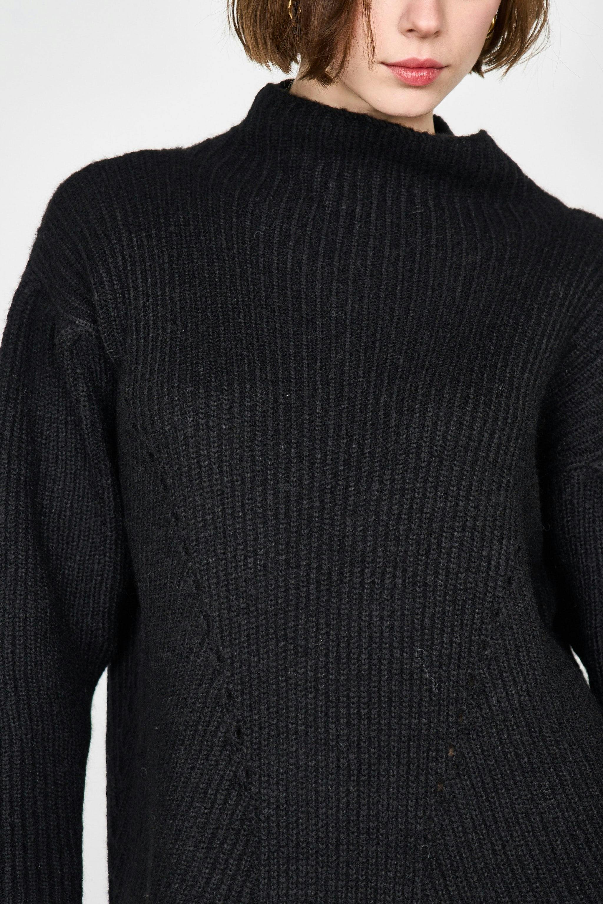 Pichu Pichu Sweater Dress in Black