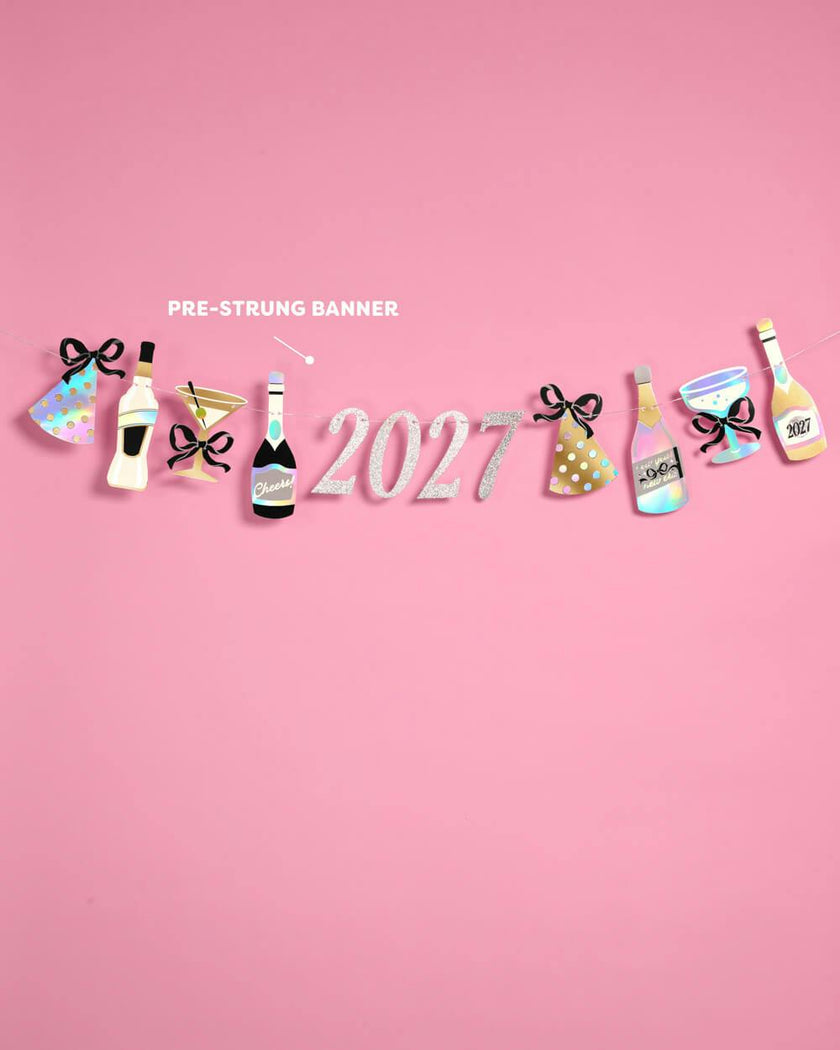 2027 NYE Banner - foil party banner