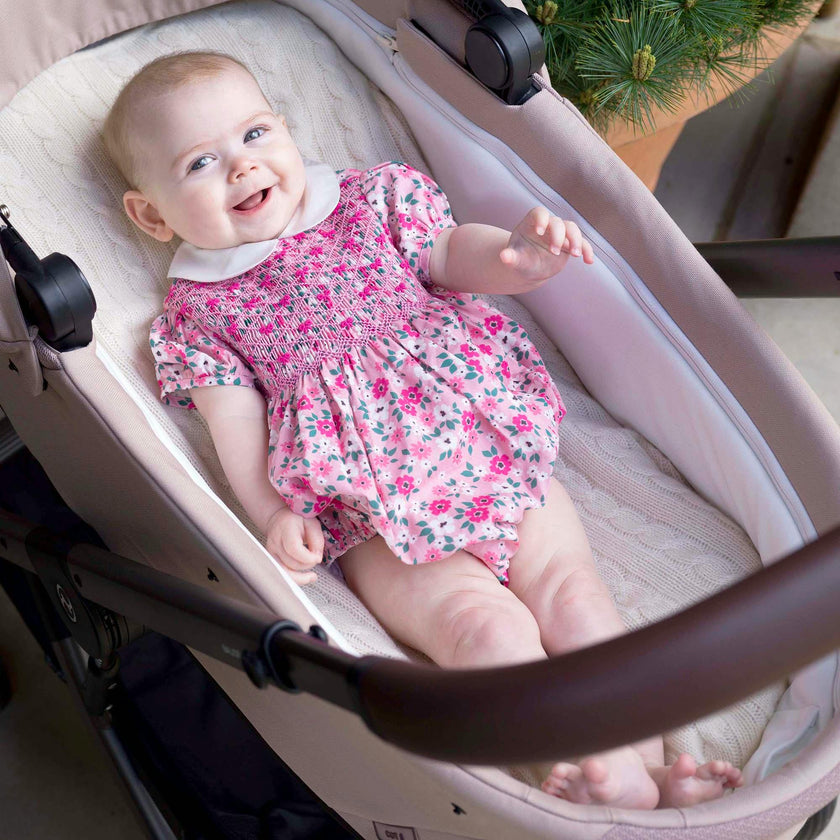 Blossom Flower Smocked Bubble