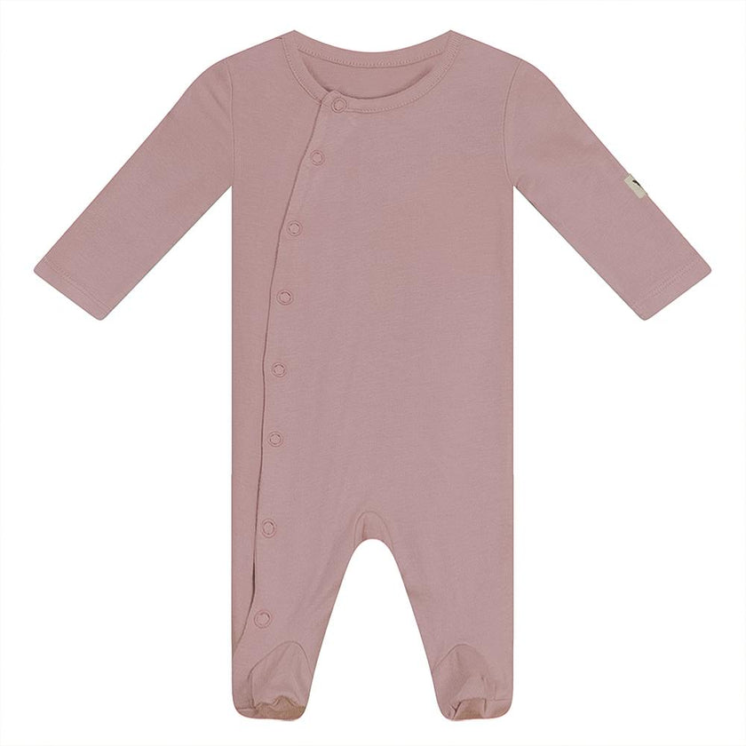 Snap Front Long Sleeve Romper