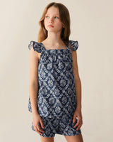Girl's Twill Clara Short Set in Innkeeper Trellis