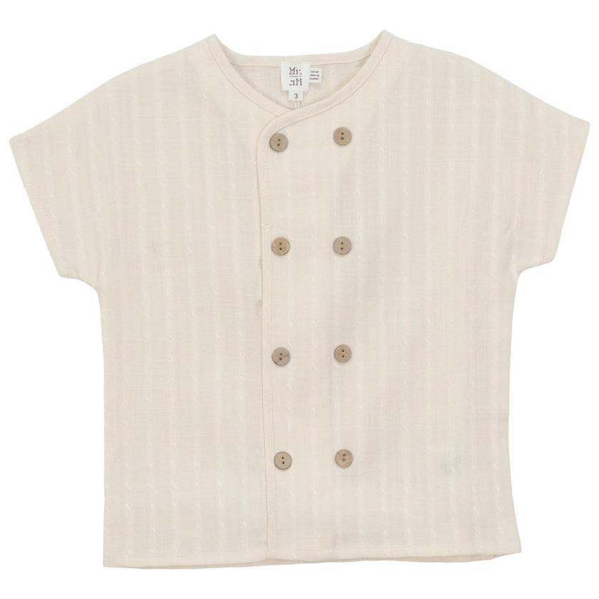 Textured Double Breasted Shirt