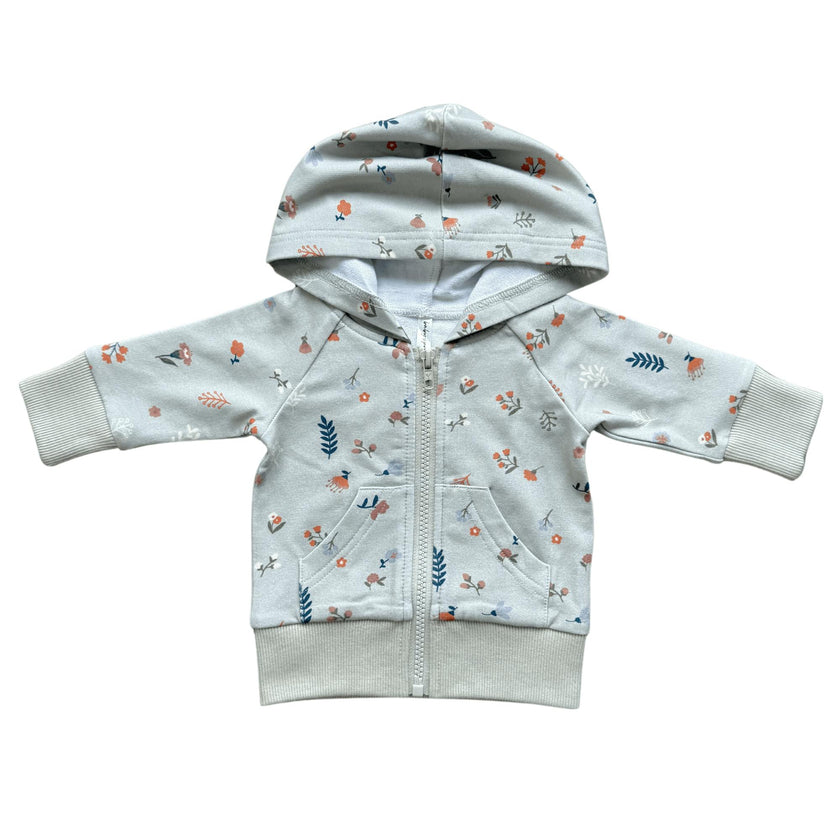Girls Hooded Jacket in Botanical