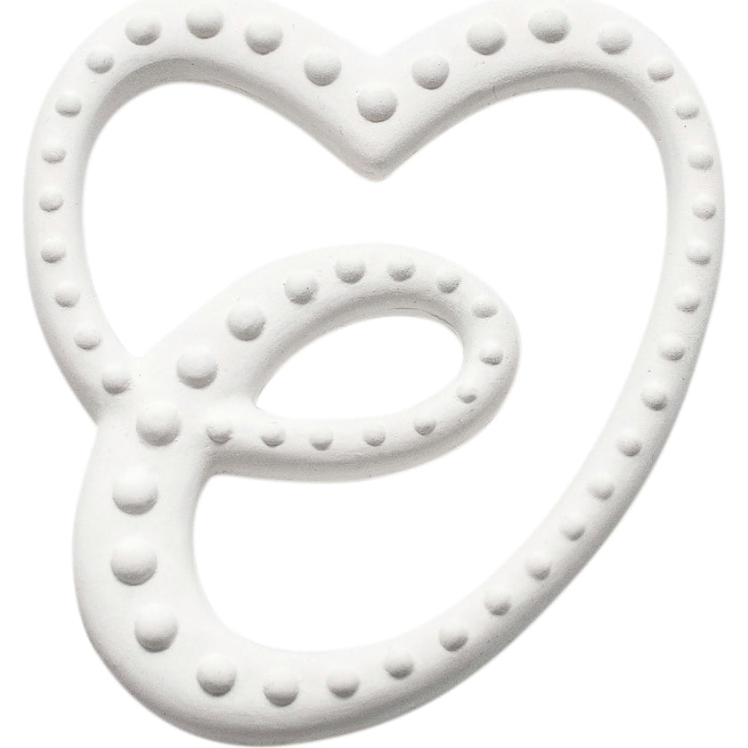 SENSORY RUBBER TEETHER - WHITE