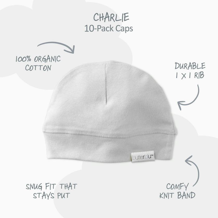CHARLIE 10-Pack Baby Hats