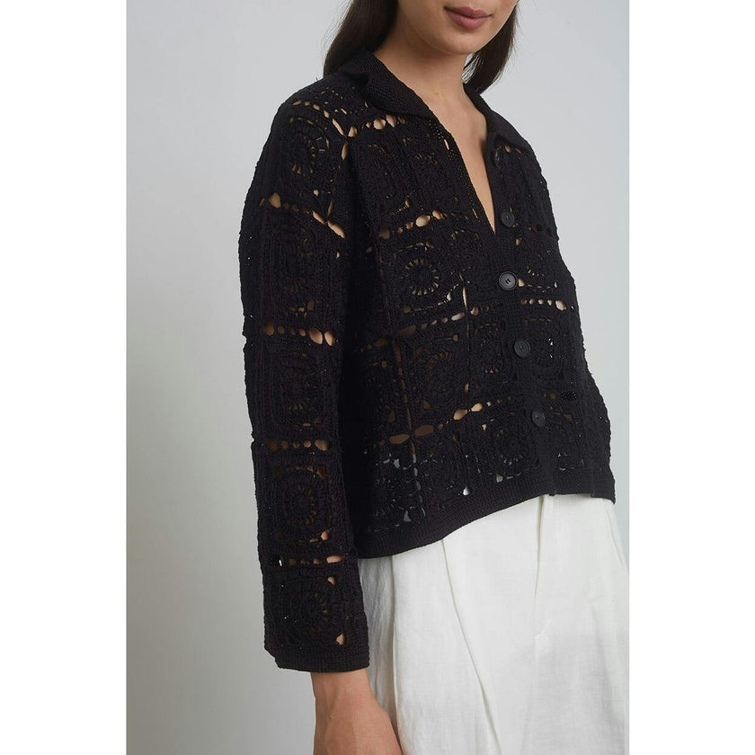 TASHA CROP JACKET | BLACK