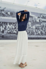 EYELET SKIRT