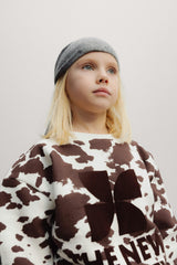 TNS Logo Sweatshirt Cow Print