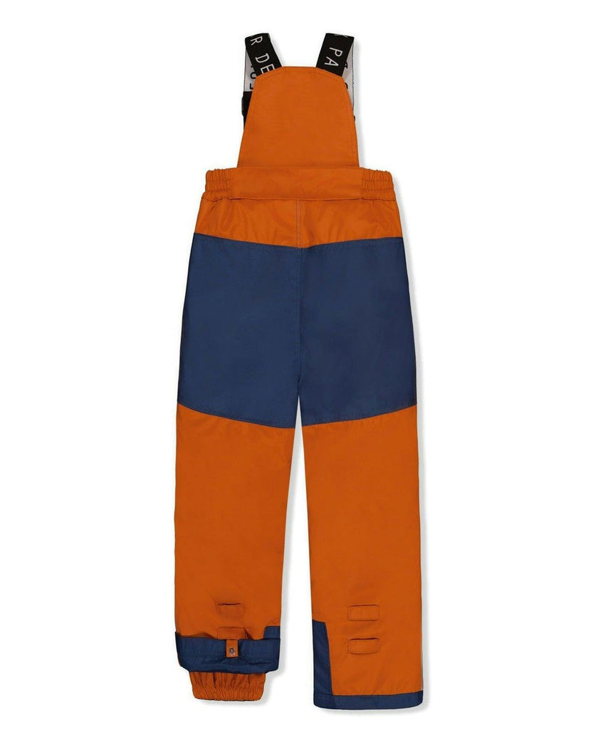 Two Piece Play Snowsuit Blue Bear Print With Rust Pants