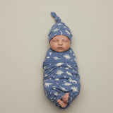 Organic Swaddle Blanket & Hat Set