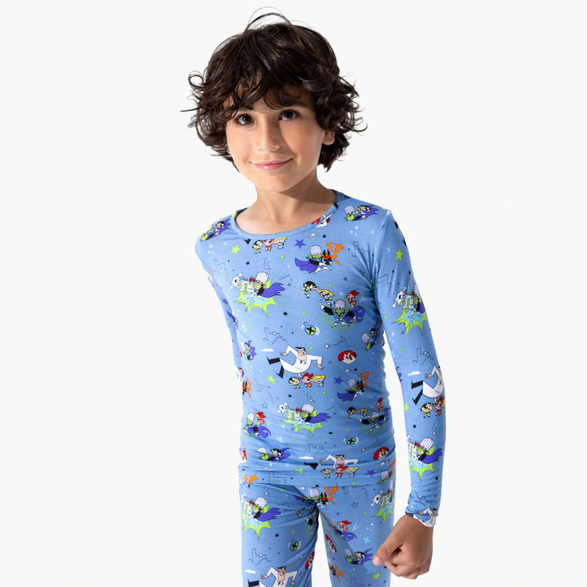 Powerpuff Girls Mojo Jojo Showdown Bamboo Kids Pajamas