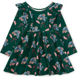 Ruffle Shoulder Ballet Dress, Multi