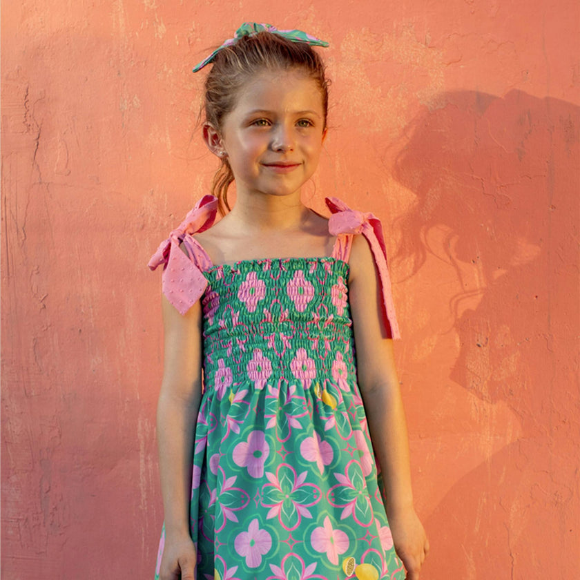 AZULEJO VERDE - WAFFLE DRESS