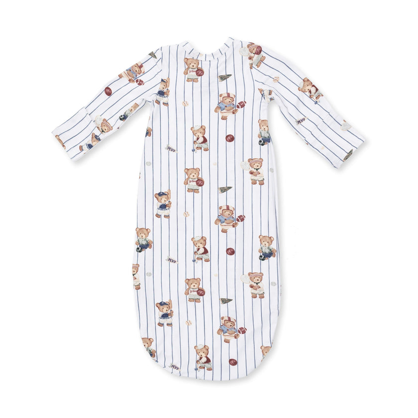 Mixed Sports Bears - Bundle Gown and Knotted Hat