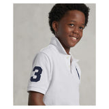 White Logo Patch Jr Polo