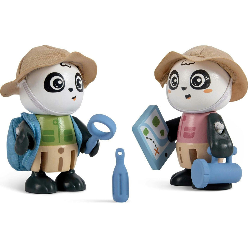 Hape: Sam & Pam Set - 2 Articulated Toy Figurines