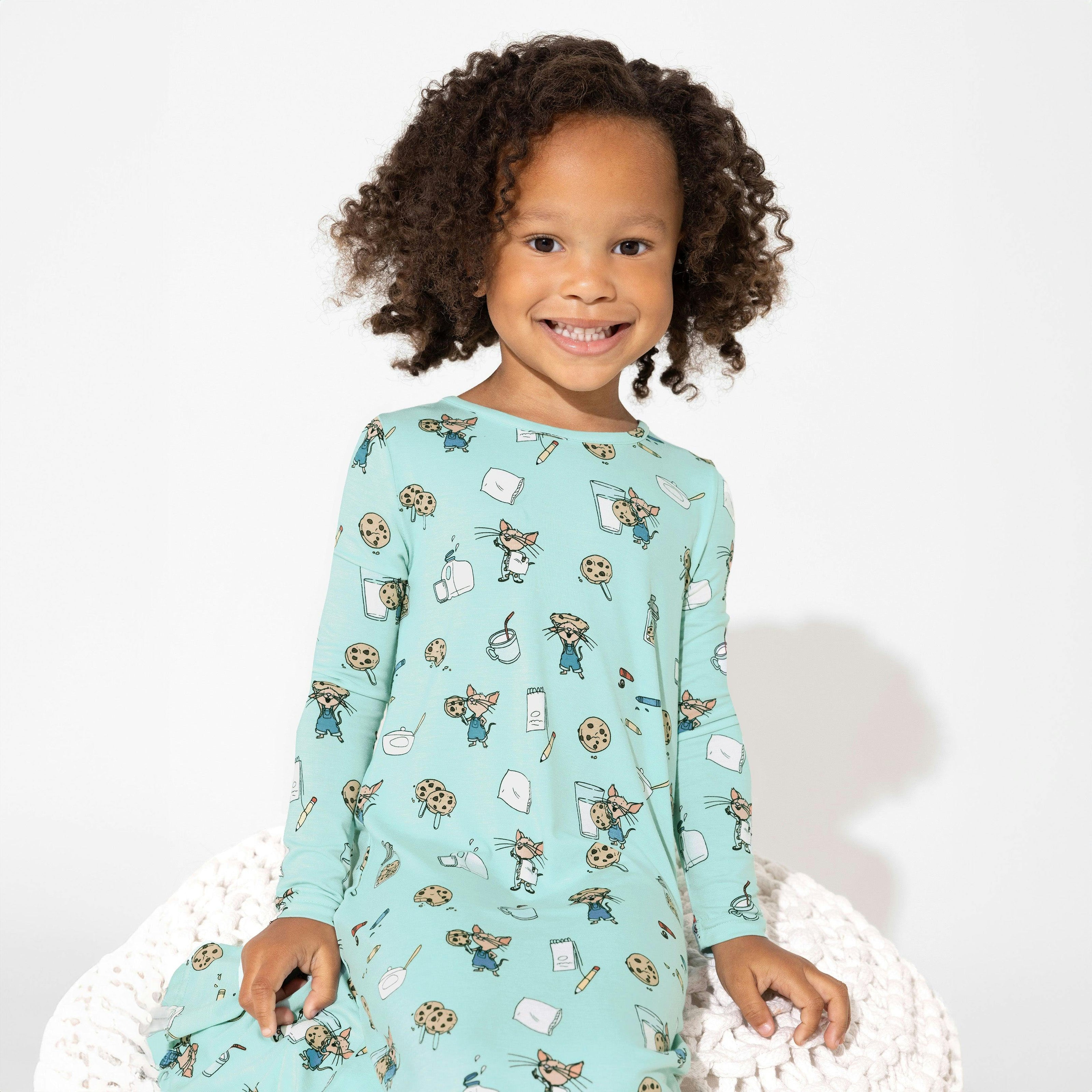 If You Give a a Cookie Bamboo Girls' Long Sleeve Dress