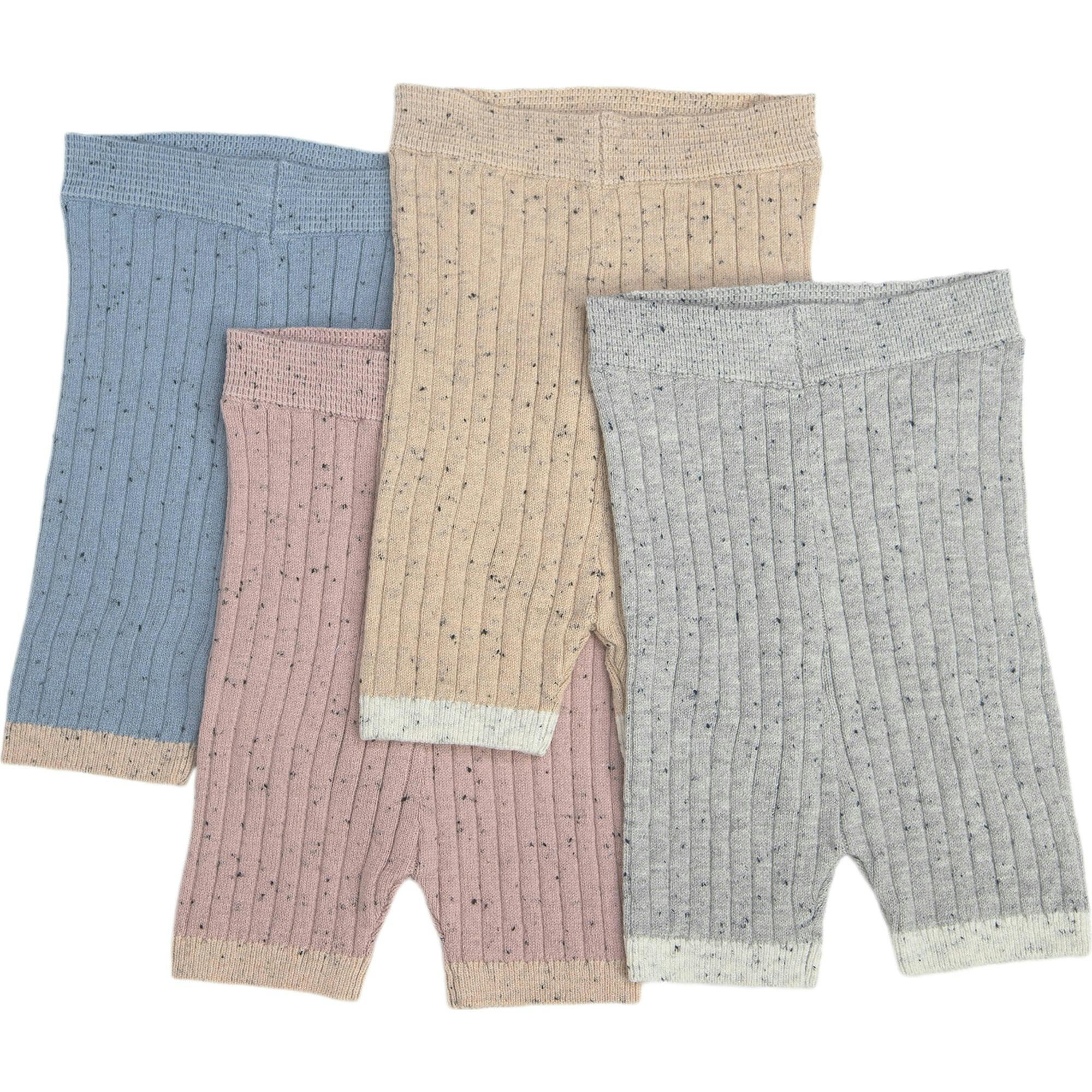 Ribbed Knit Retro Biker Shorts