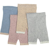 Ribbed Knit Retro Biker Shorts