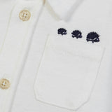 TARTINE ET CHOCOLAT Classic Cotton Baby Shirt - Nacre