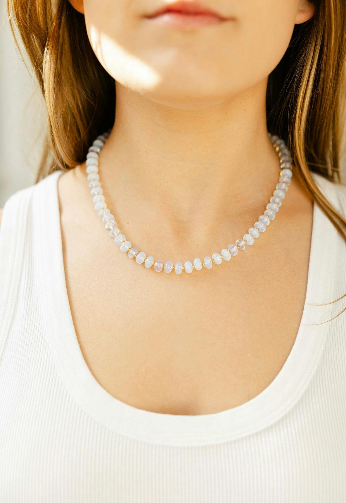 Moonstone Semi-Precious Necklace