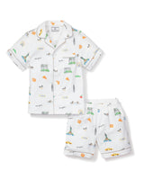 Kid's Twill Pajama Short Set in New York! New York!