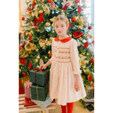 Olympe Green Long Sleeve Smocked Dress