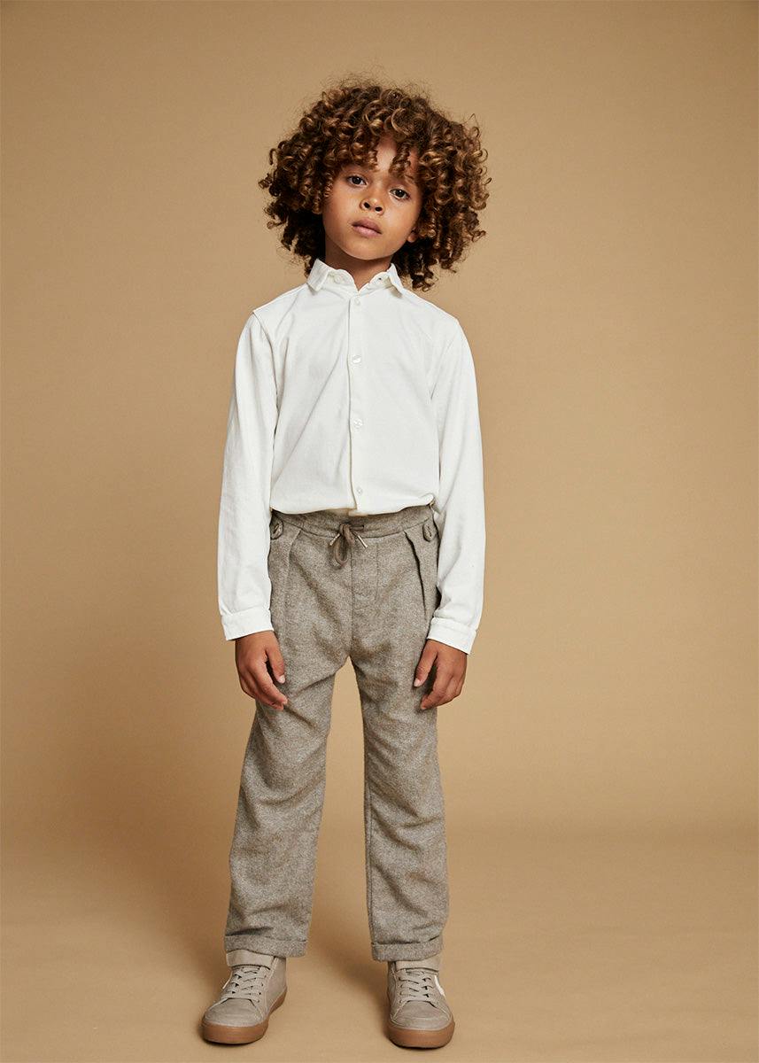 The Greige Flannel Jogger Trousers