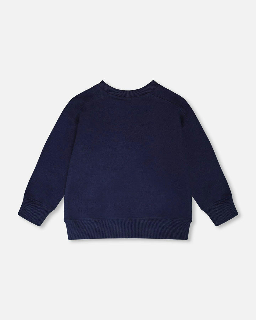 French Terry Sweatshirt Dark Blue