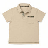 Archie Polo- Oak Dust / Forest Camo