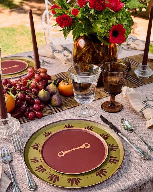 Fleur Dinner Plate Set - Dirty Martini