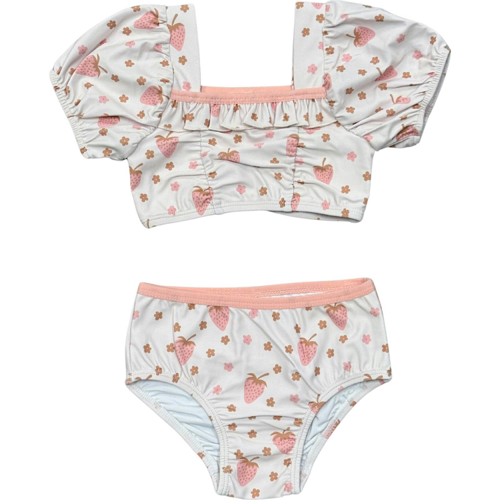 Girl's Puff Sleeve Swimsuit